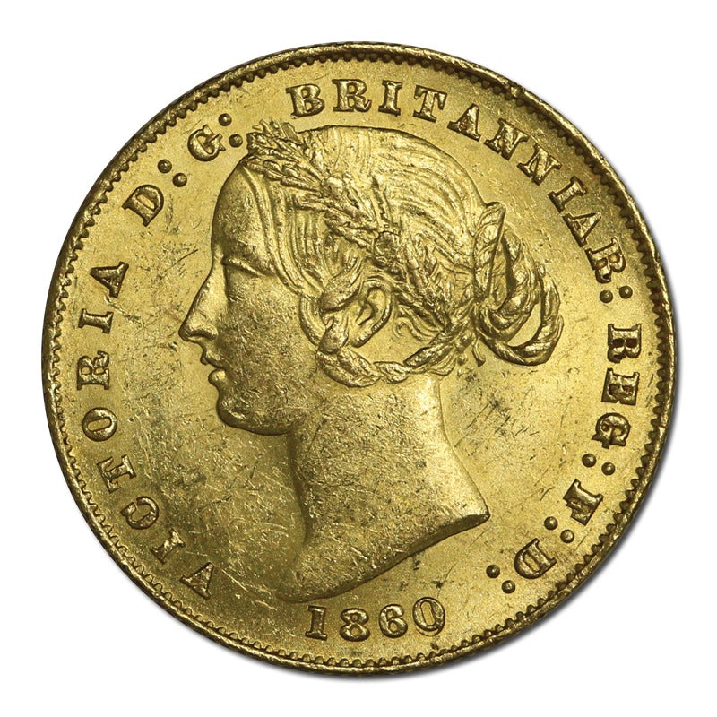 1860 Sydney Mint Victoria Gold Sovereign Lustrous CHOICE UNC