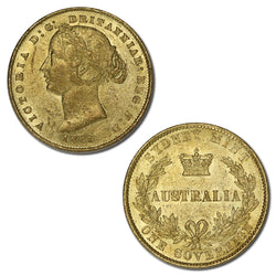 1861 Sydney Mint Gold Sovereign nEF/EF