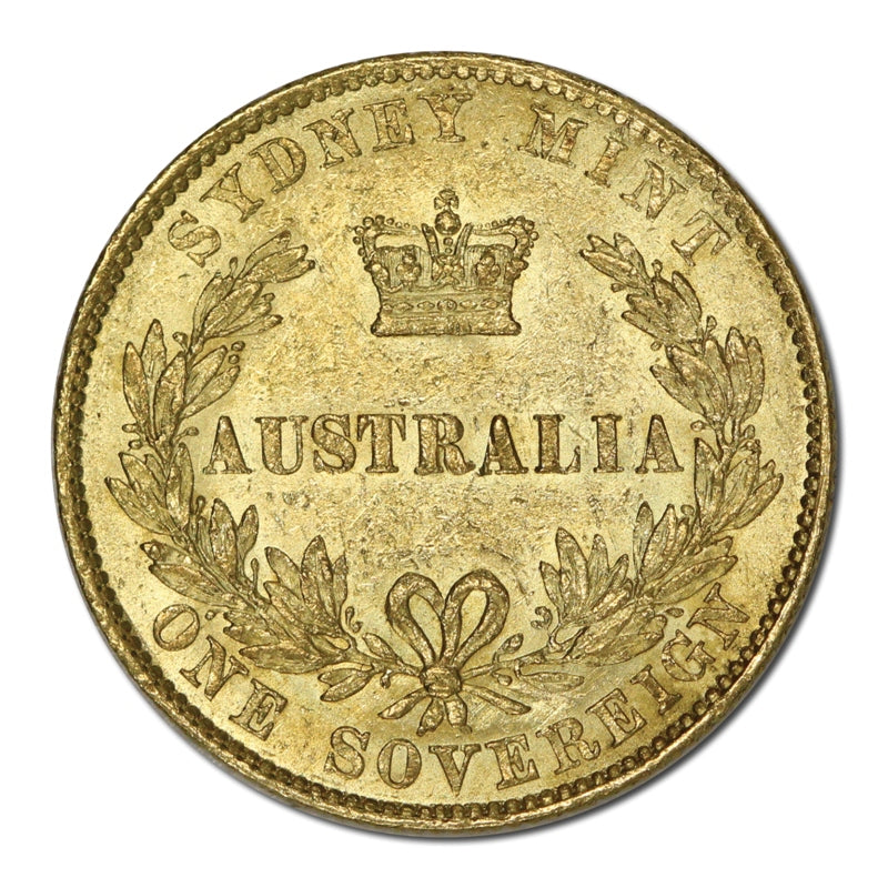 1861 Sydney Mint Gold Sovereign nEF/EF