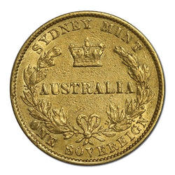 1864 Sydney Mint Victoria Type II Gold Sovereign FINE/FINE+
