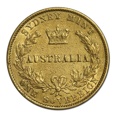 1864 Sydney Mint Victoria Type II Gold Sovereign FINE/FINE+
