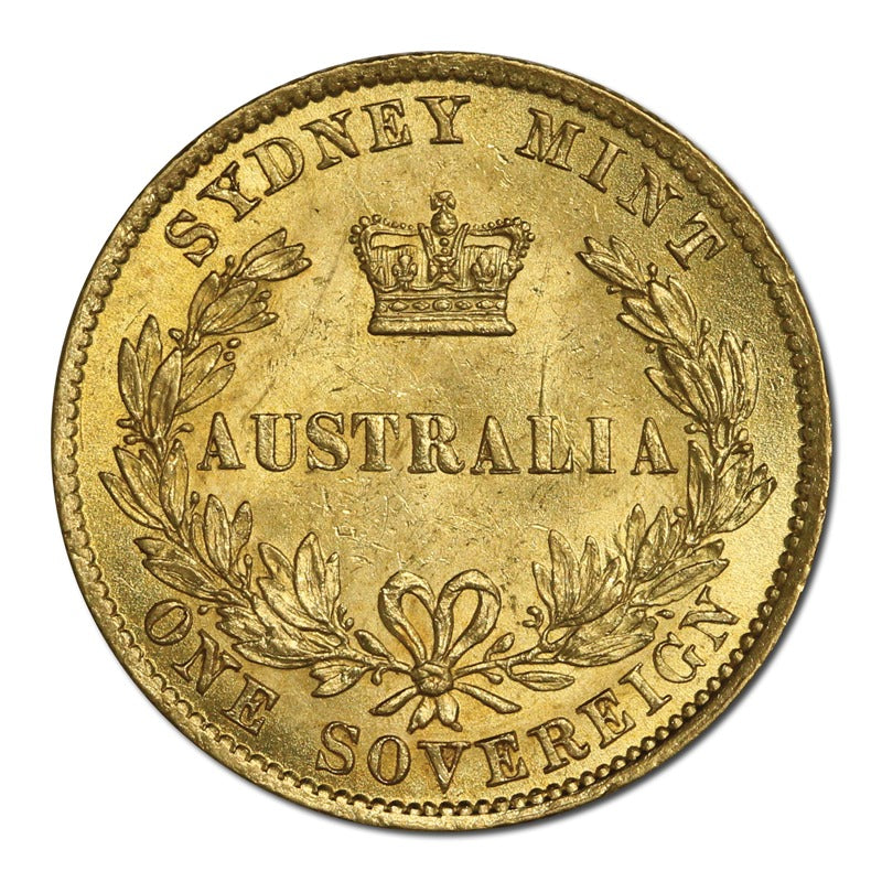 1866 Sydney Mint Victoria Gold Sovereign Lustrous CHOICE UNC