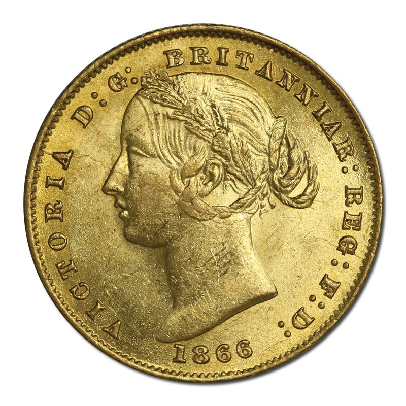1866 Sydney Mint Victoria Gold Sovereign Lustrous CHOICE UNC