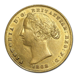 1868 Sydney Mint Victoria Gold Sovereign EF 'The Douro Cargo'