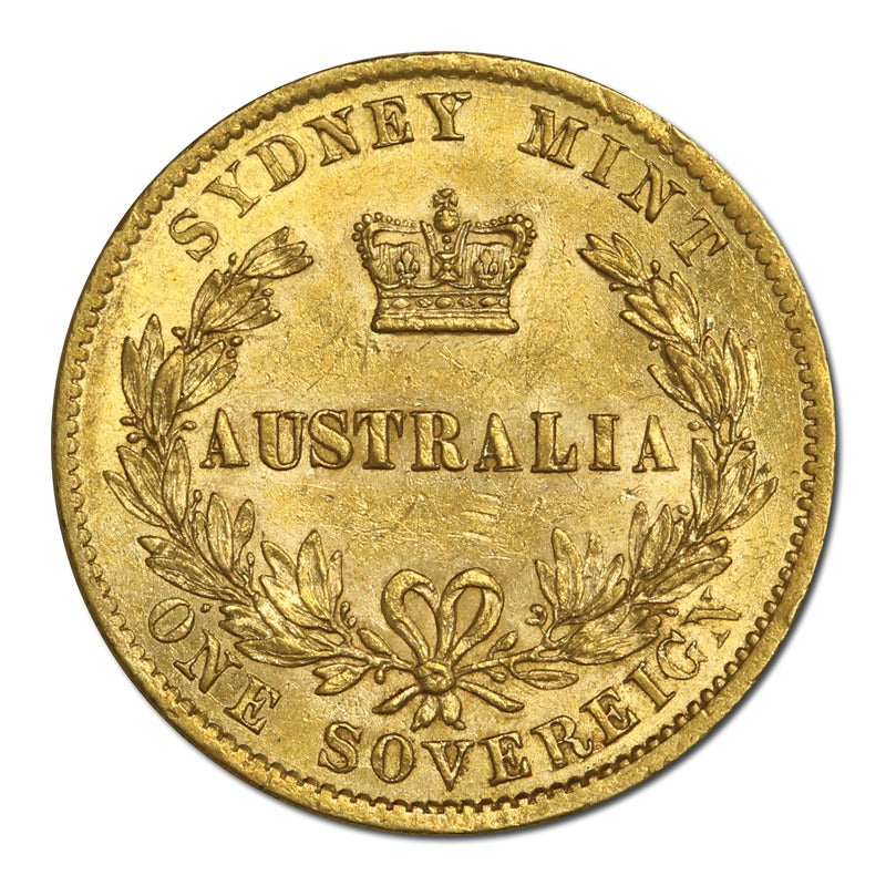 1870 Sydney Mint Victoria Type II Gold Sovereign EF+/nUNC