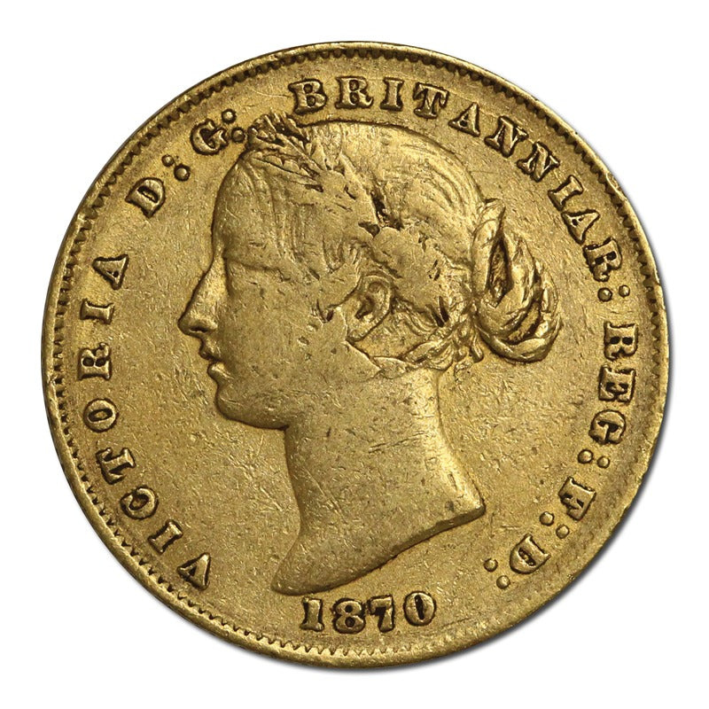 1870 Sydney Mint Victoria Type II Gold Sovereign FINE