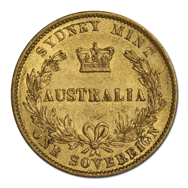 1870 Sydney Mint Victoria Type II Gold Sovereign FINE/nVF