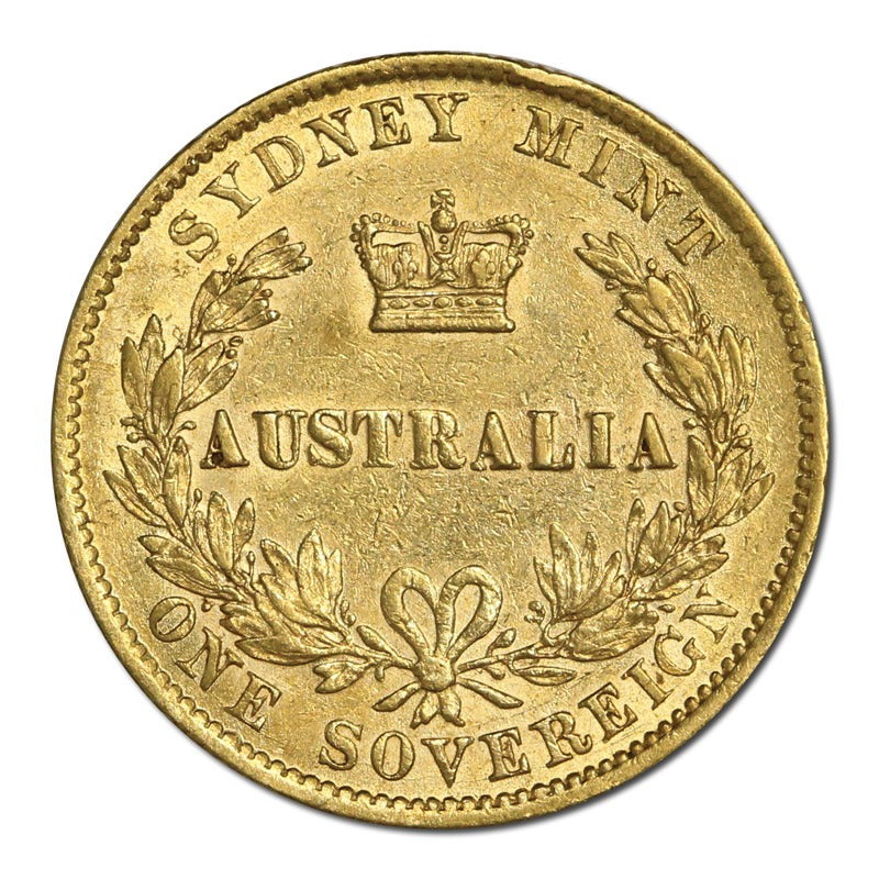 1870 Sydney Mint Victoria Type II Gold Sovereign nVF/VF