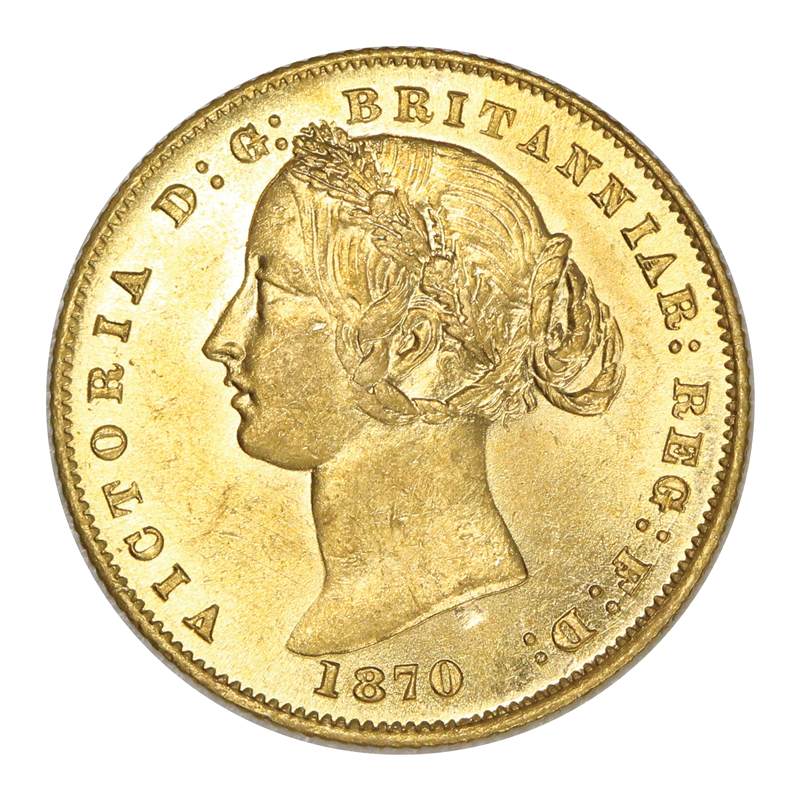 1870 Sydney Mint Gold Sovereign Lustrous Choice UNC