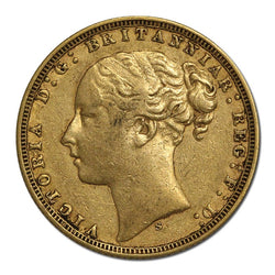 1871 Sydney Young Head St George Gold Sovereign nVF