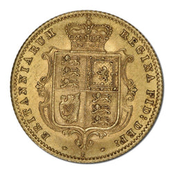 1872 Sydney Gold Half Sovereign CHOICE UNC