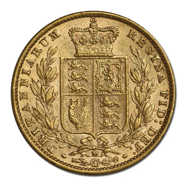 1874 Melbourne Victoria Shield Gold Sovereign VF/VF+
