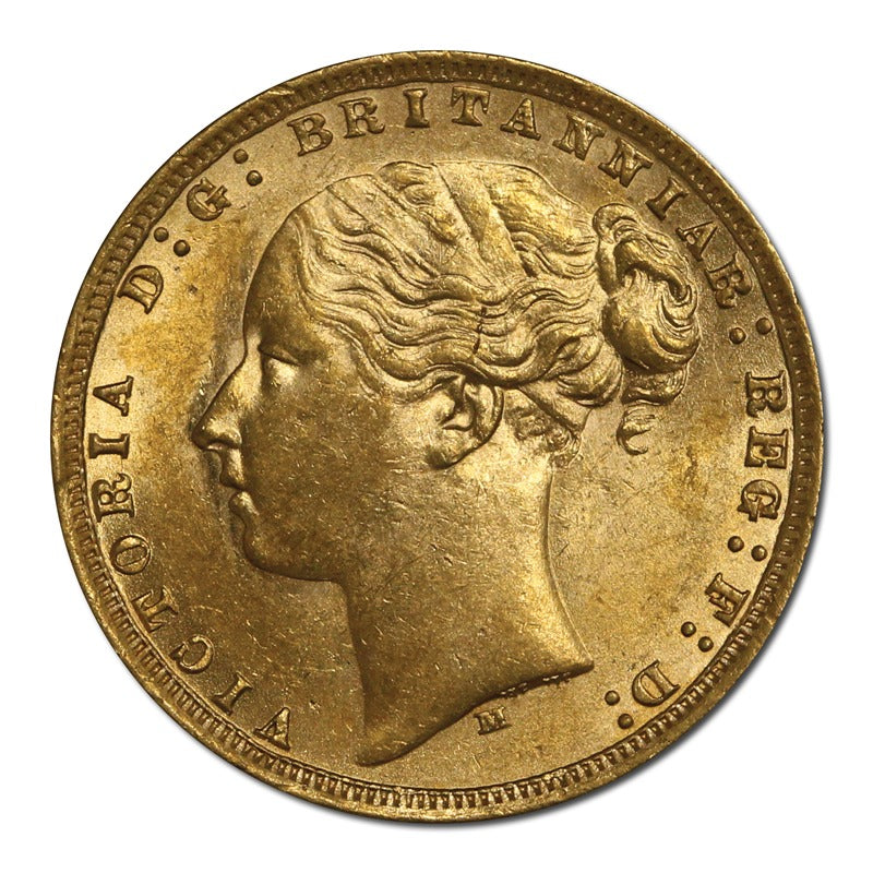 1875 Melbourne Y/H St.George Gold Sovereign Lustrous UNC