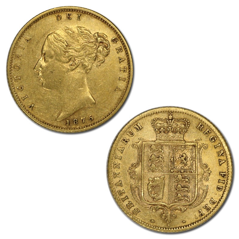 1875 Sydney Gold Half Sovereign VF+