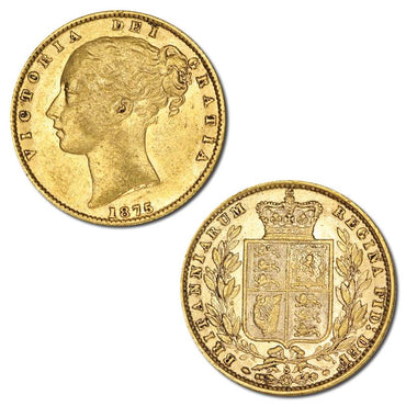 1875 Sydney Victoria Young Head Shield Gold Sovereign