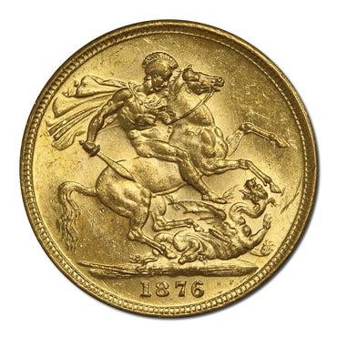 1876 Melbourne Gold Sovereign St George 'The Douro Cargo' UNC