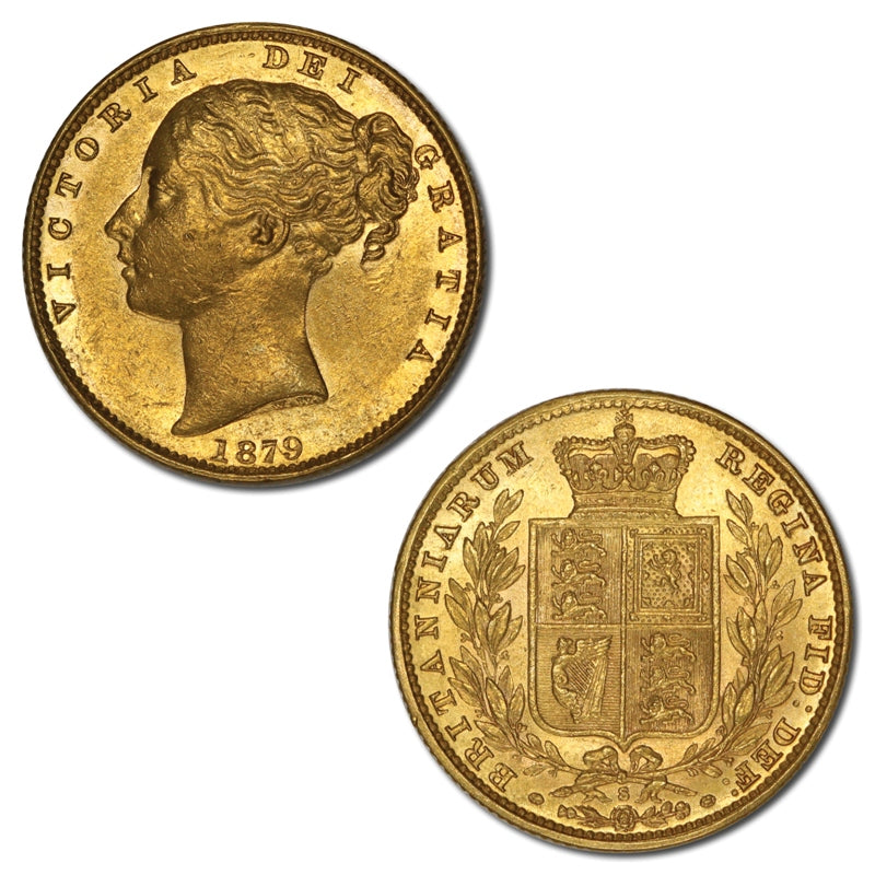 1879 Sydney Shield Gold Sovereign EF