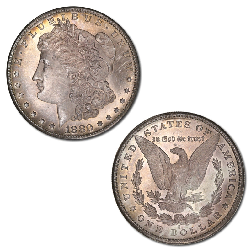 USA 1880 S Silver Dollar Lustrous Brilliant UNC