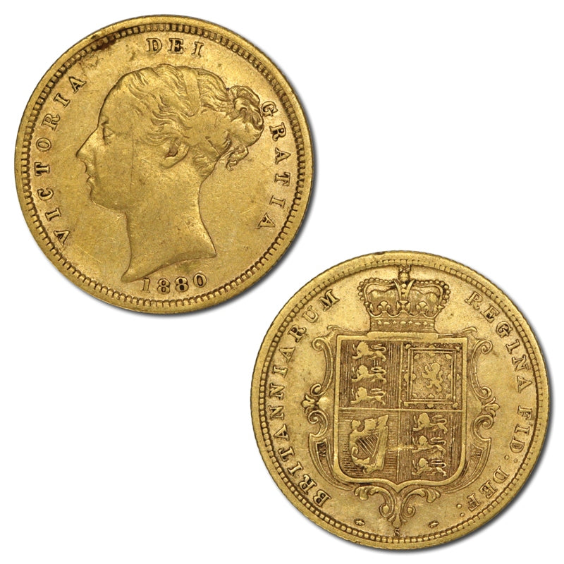 1880 Sydney Gold Half Sovereign nVF