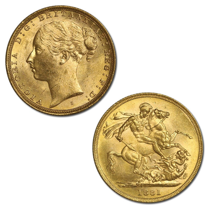 1881 Sydney St George Gold Sovereign 'THE DOURO CARGO'