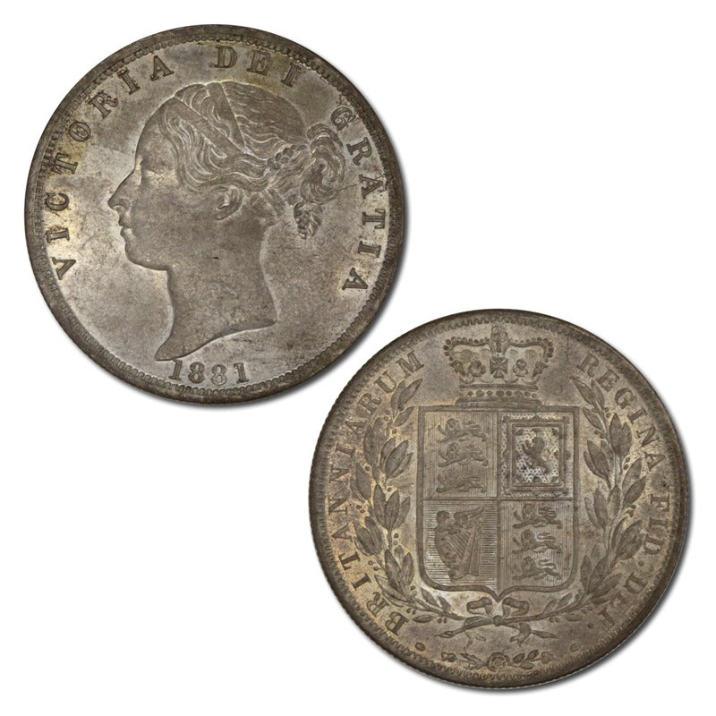 Great Britain 1881 Victoria Silver Halfcrown nUNC