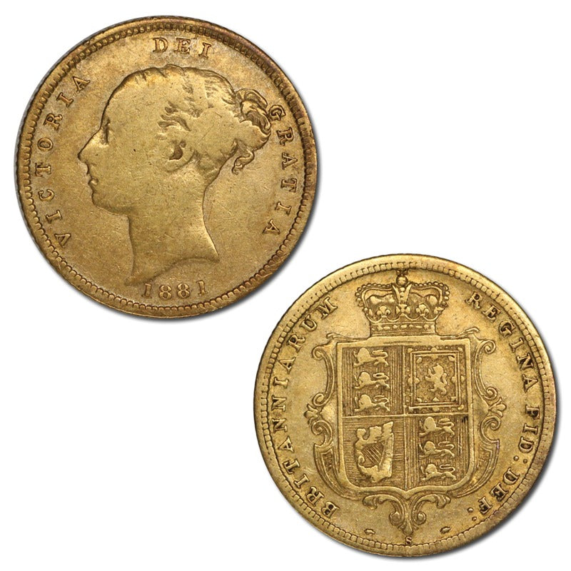 1881 Sydney Gold Half Sovereign nFINE/FINE