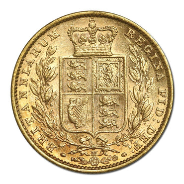 1882 Melbourne Young Head Shield Gold Sovereign EF