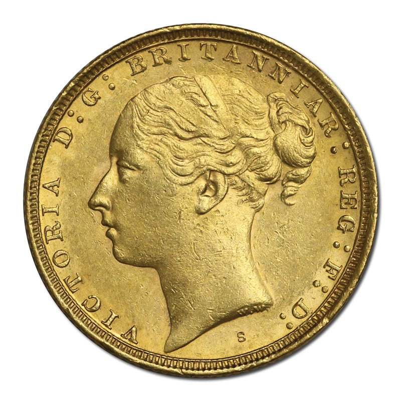 1882 Sydney Victoria Y/H St George Gold Sovereign EF