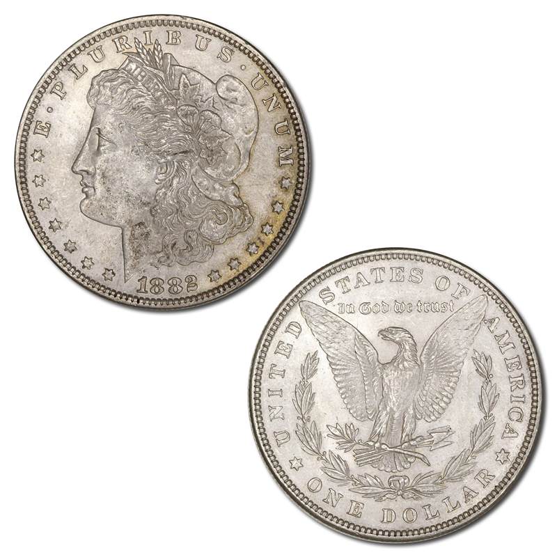 USA 1882 Philadelphia Morgan Silver Dollar Lustrous UNC