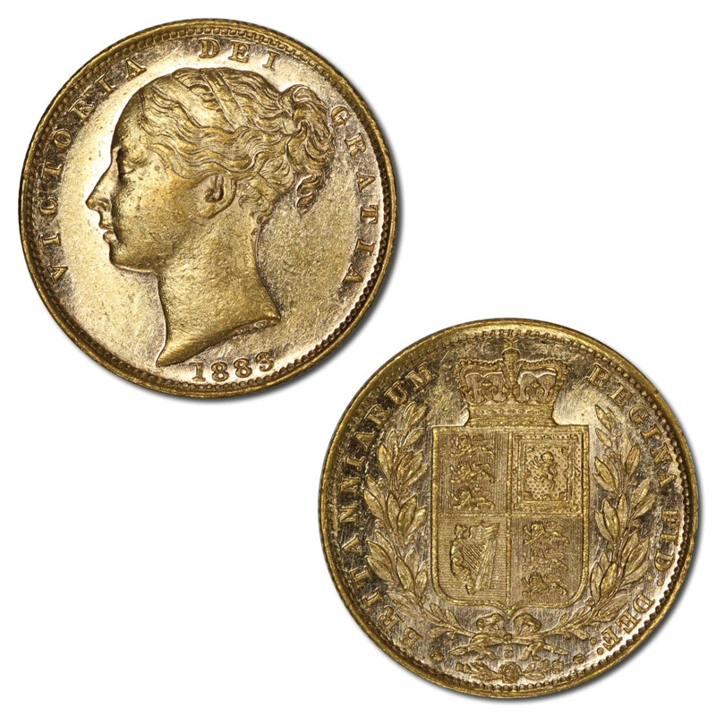 1883 Sydney Shield Gold Sovereign EF/nUNC