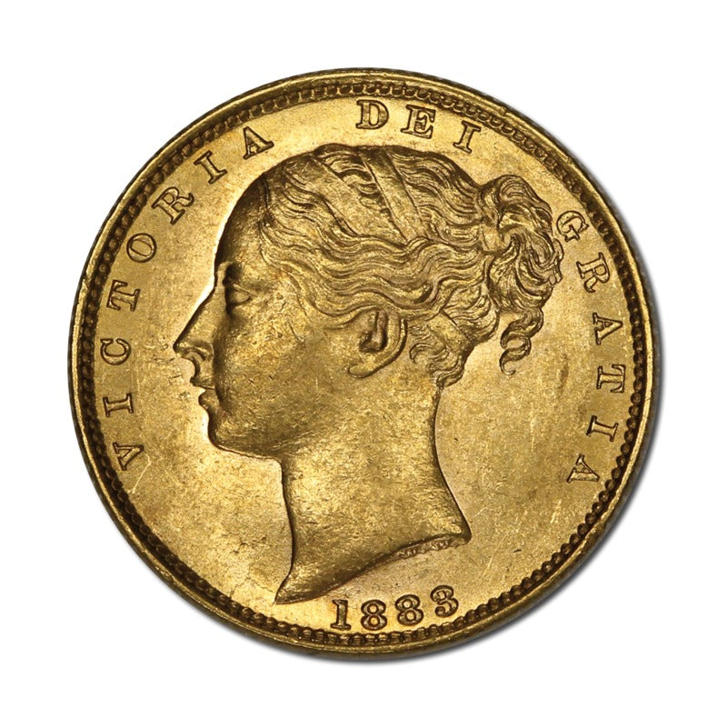 1883 Sydney Shield Gold Sovereign Lustrous UNC