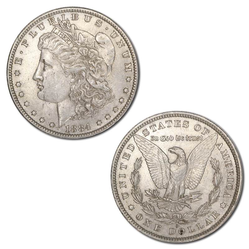 USA 1884 'O' New Orleans Silver Morgan Dollar