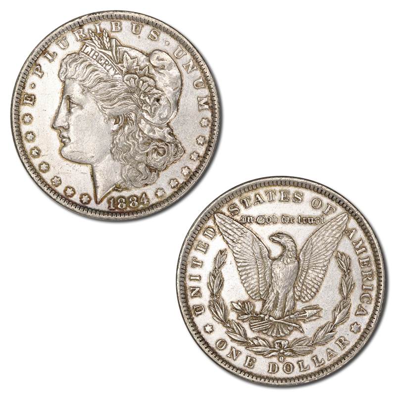 USA 1884 'O' New Orleans Silver Morgan Dollar