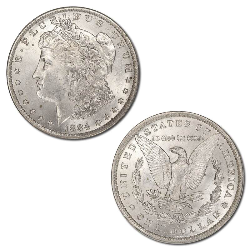 USA 1884 'O' New Orleans Silver Morgan Dollar