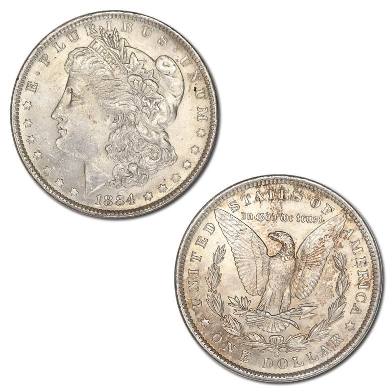 USA 1884 'O' New Orleans Silver Morgan Dollar