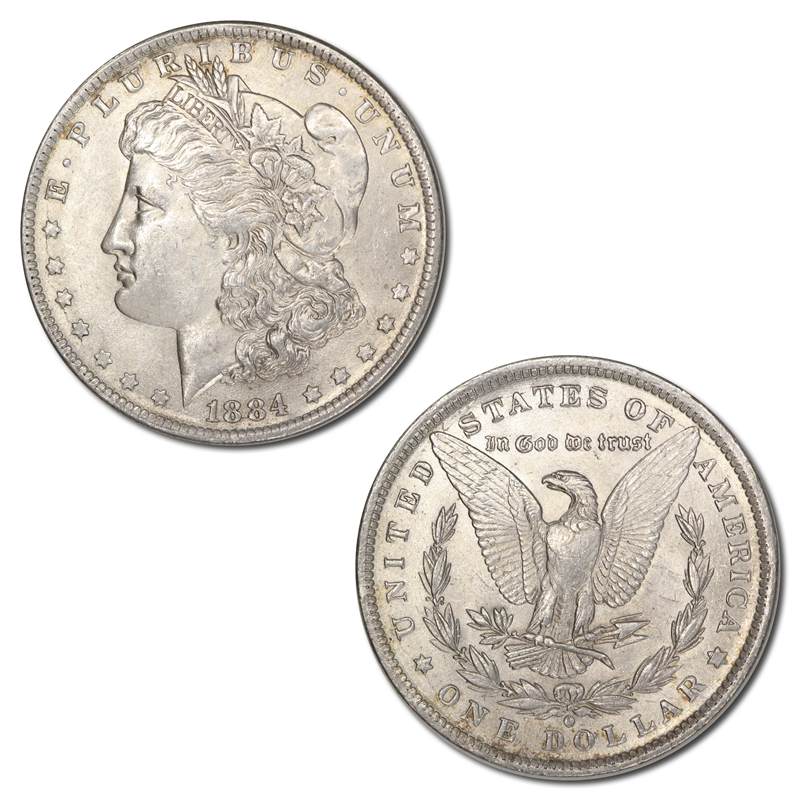 USA 1884 'O' New Orleans Silver Morgan Dollar