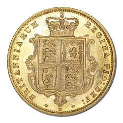 1884 Melbourne Gold Half Sovereign Lustrous UNC