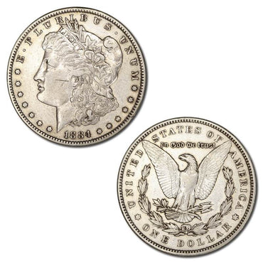 USA 1884 Philadelphia Morgan Silver Dollar