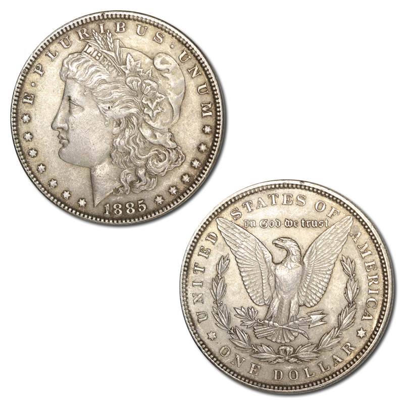 USA 1885 Philadelphia Morgan Silver Dollar