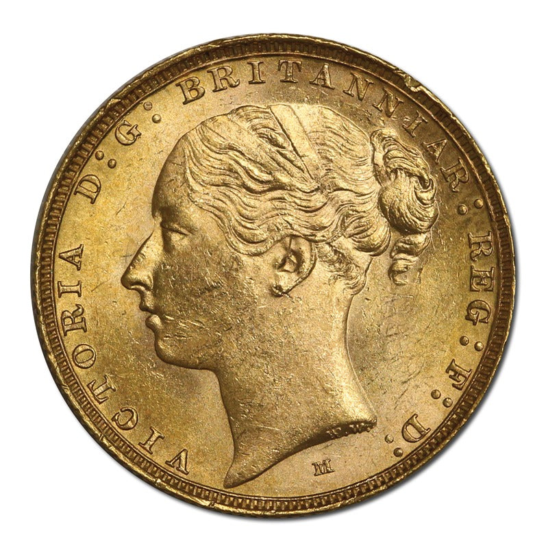 1885 Melbourne Victoria Young Head St.George Gold Sovereign