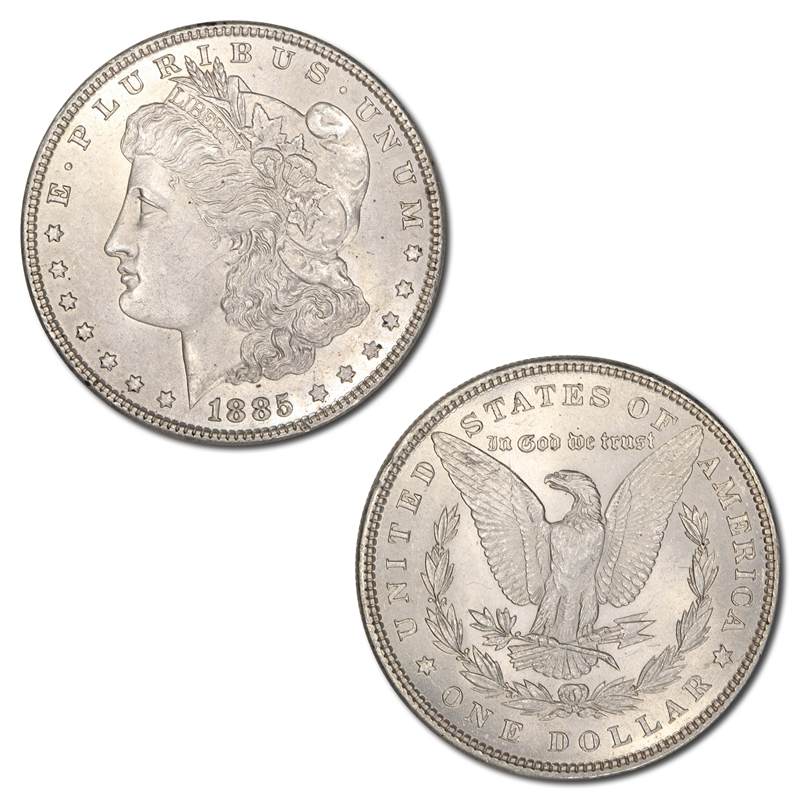 USA 1885 Philadelphia Morgan Silver Dollar
