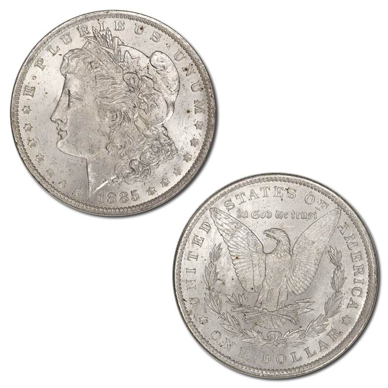 USA 1885 'O' New Orleans Morgan Silver Dollar CHOICE UNC