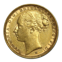 1887 Melbourne Victoria Young Head St George Gold Sovereign VF