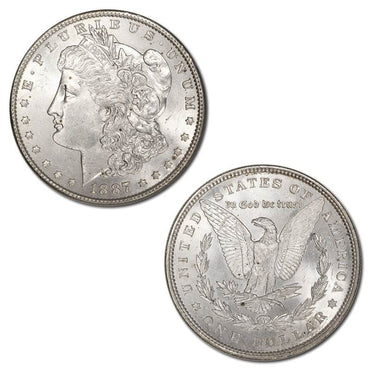 USA 1887 'P' Philadelphia Morgan Silver Dollar CHOICE UNC
