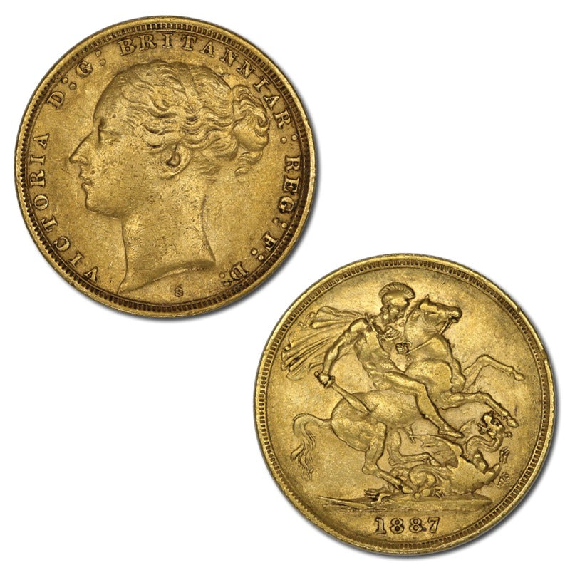1887 Sydney Gold Sovereign VF