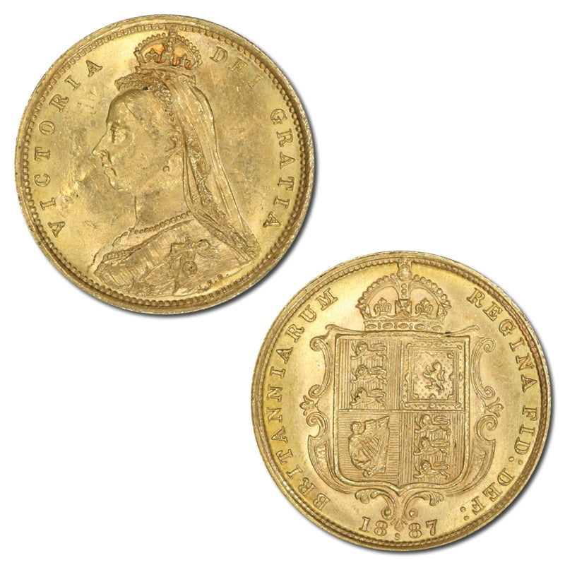 1887 Sydney Jubilee Gold Half Sovereign nUNC