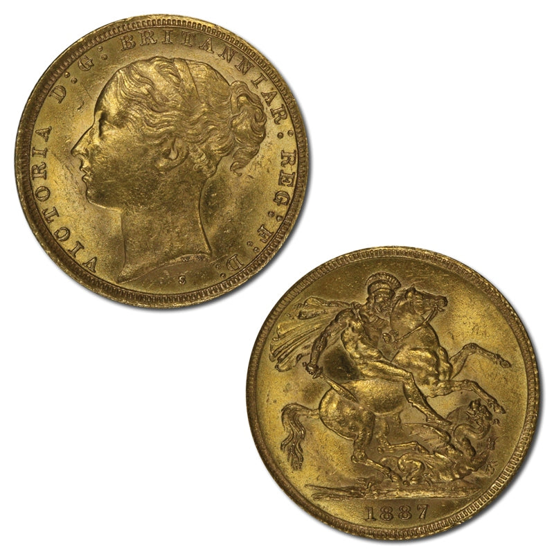 1887 Sydney Gold Sovereign Lustrous UNC