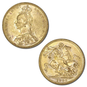 1888 Melbourne Victoria Jubilee Gold Sovereign Lustrous UNC