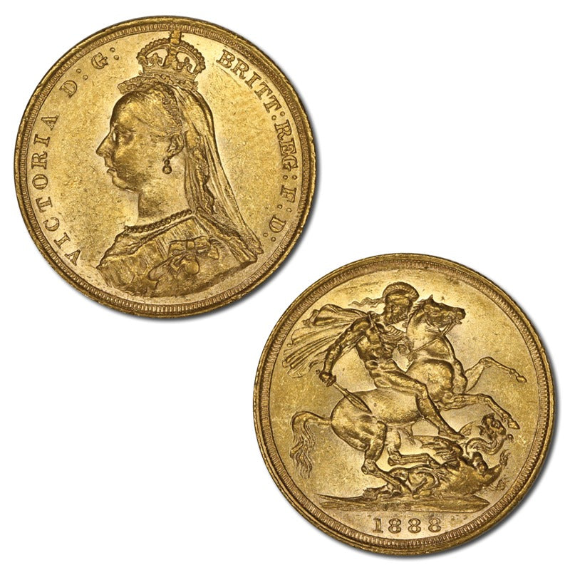 1888 Sydney Jubilee Gold Sovereign EF/nUNC