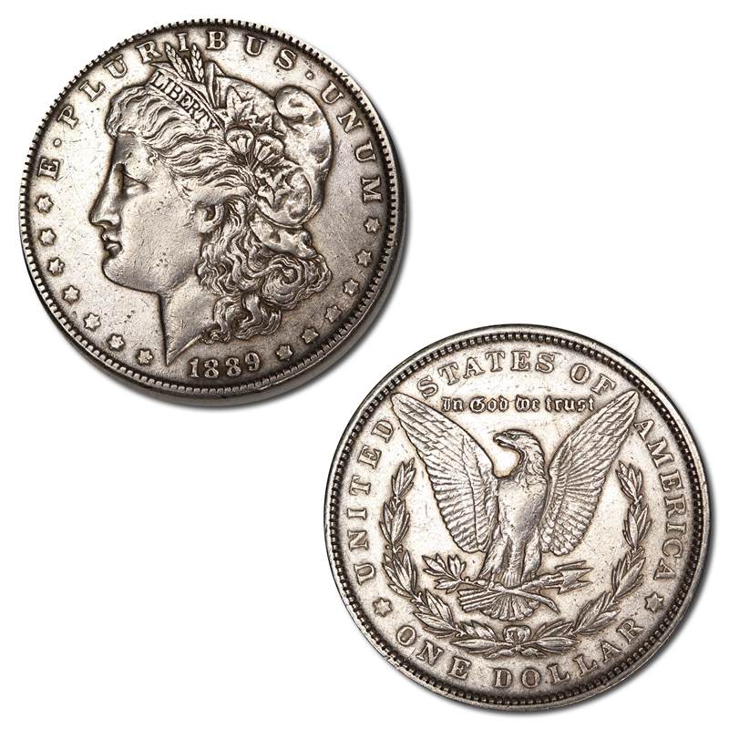 USA 1889 Philadelphia Morgan Silver One Dollar